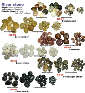 Pebblestone Mixed Riverstone For Walkway Garden