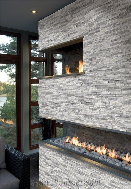 Grey Marble Combination Wall Panel For Wall Design
