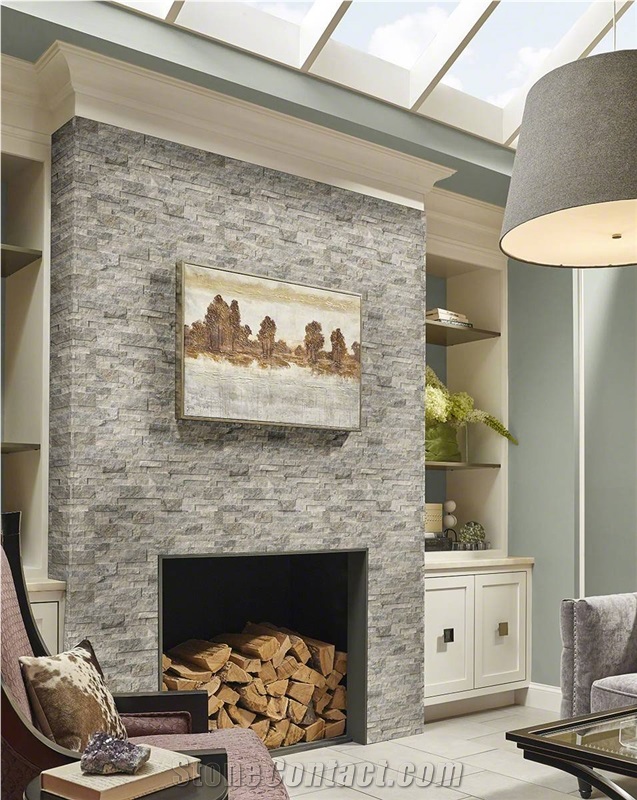 Grey Marble Combination Wall Panel For Wall Design