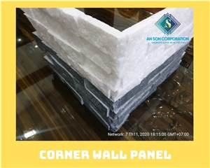 White & Black Corner Wall Panel