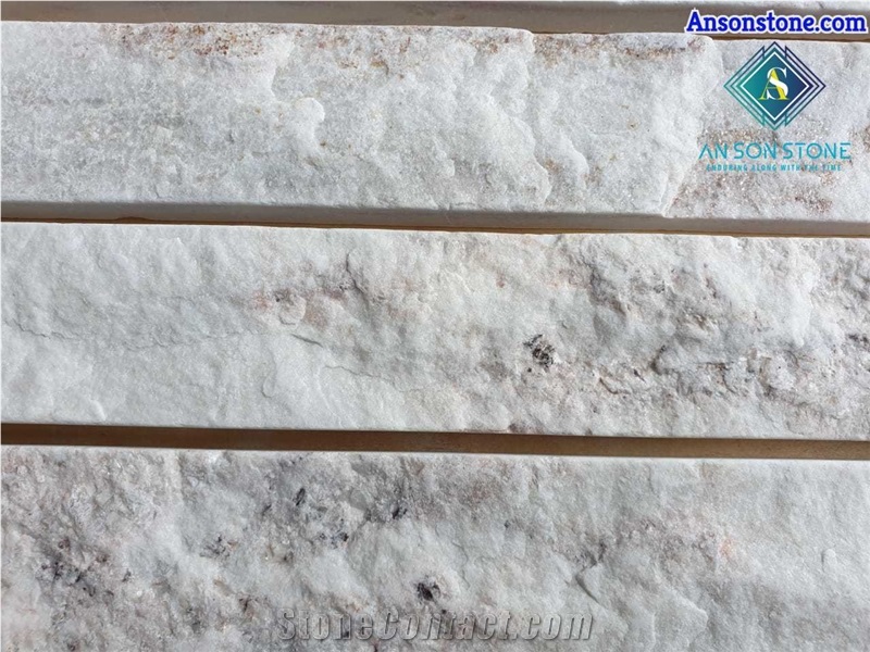 White Marble Split Face For Wall