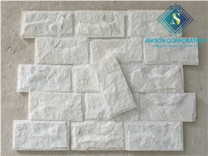 White Marble Split Face For Wall