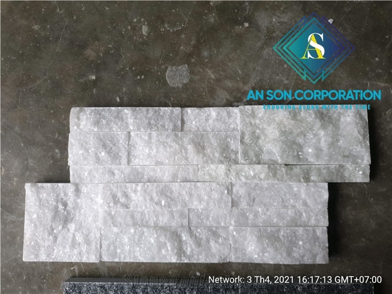 White Marble Stone Veneer For Wall Cladding