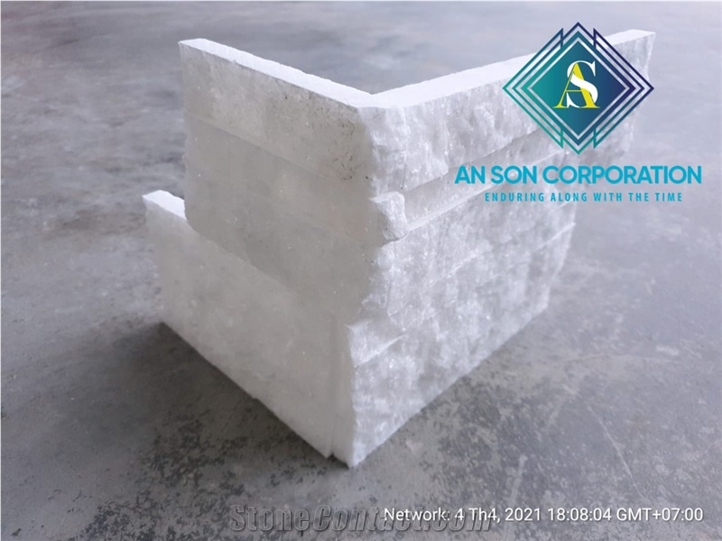 White Marble Stone Veneer For Wall Cladding