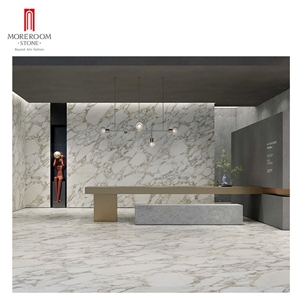 1600*3200 Calacatta Gold Marble Look Porcelain Floor Tile