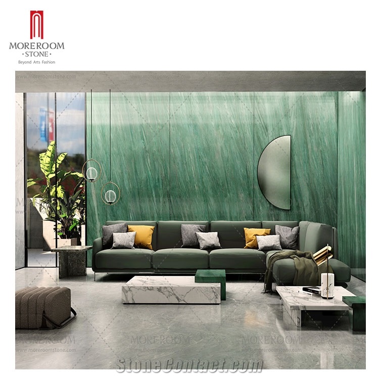 1600*3200 Green Emerald Marble Designed Sintered Stoneountertop