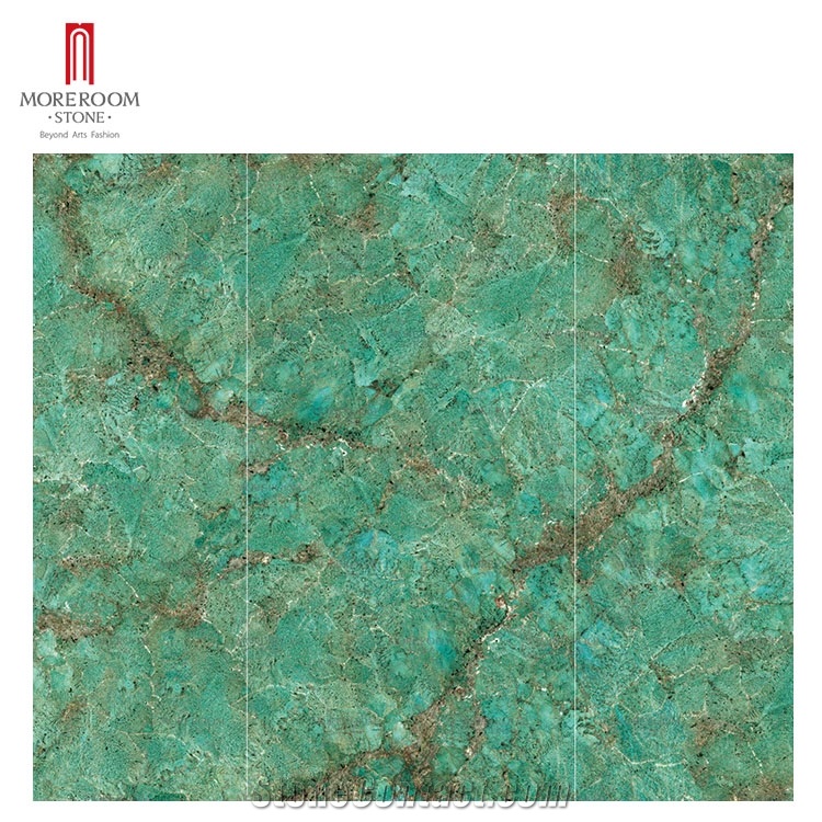 1600*3200 Green Emerald Marble Designed Sintered Stoneountertop