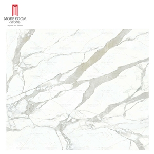 1600*3200 Porcelain Calacatta White Marble Look Tile