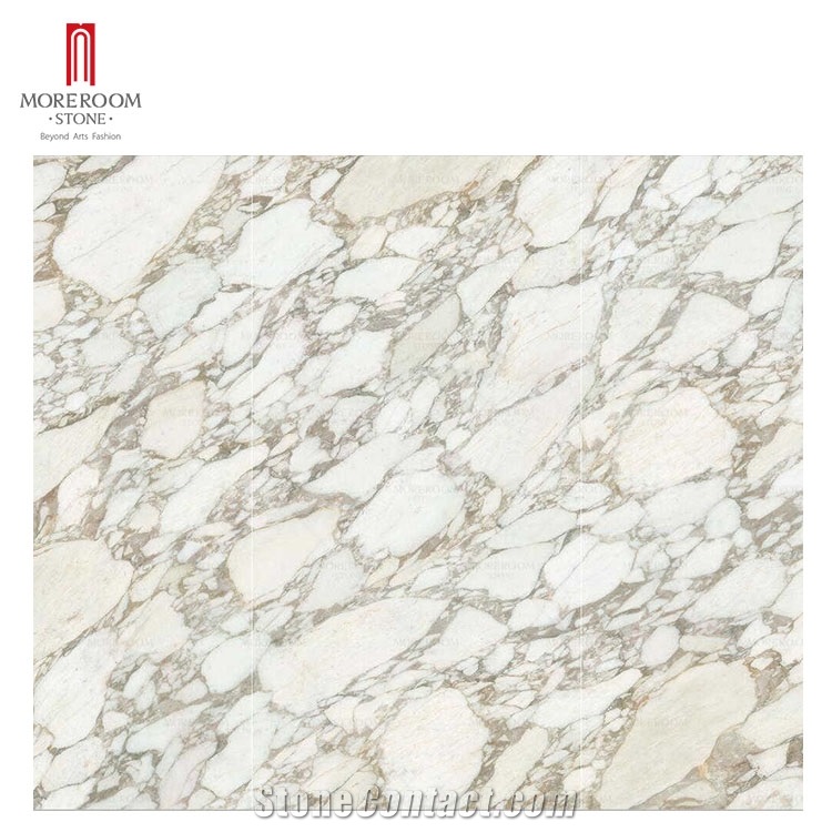 1600*3200 Porcelain Calacatta White Marble Look Tile