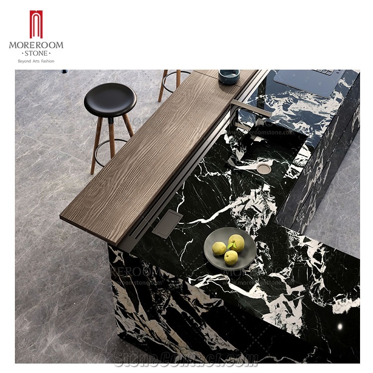 3600*1200 Black Marble Look Large Format Sintered Stone