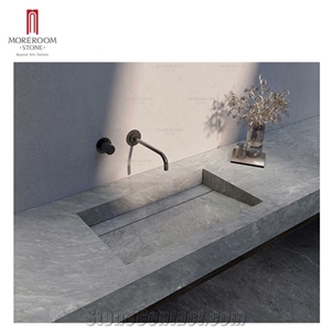 6Mm Grey Color Large Format Porcelain Bathroom Countertop 6Mm Grey Color Large Format Porcelain Bathroom Countertop