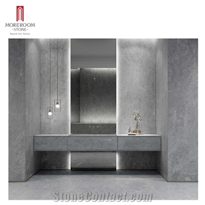 6Mm Grey Color Large Format Porcelain Bathroom Countertop