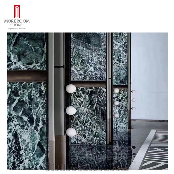 New Prada Green Sintered Stone 1600*3200Mm Large Format Marble Look Tiles