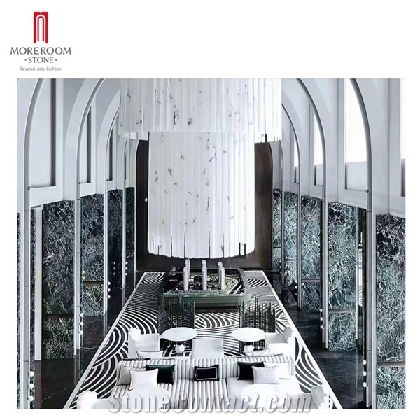 New Prada Green Sintered Stone 1600*3200Mm Large Format Marble Look Tiles