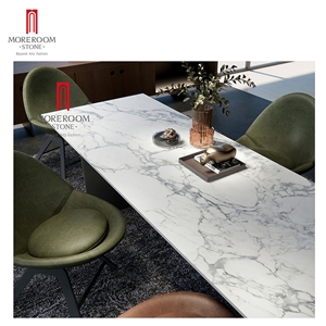 White Marble Look Tiles 1600*3200Mm Sintered Stone Tile