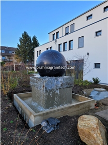 Giant Sphere Fountain Ball Water Feature, Water Sculpture