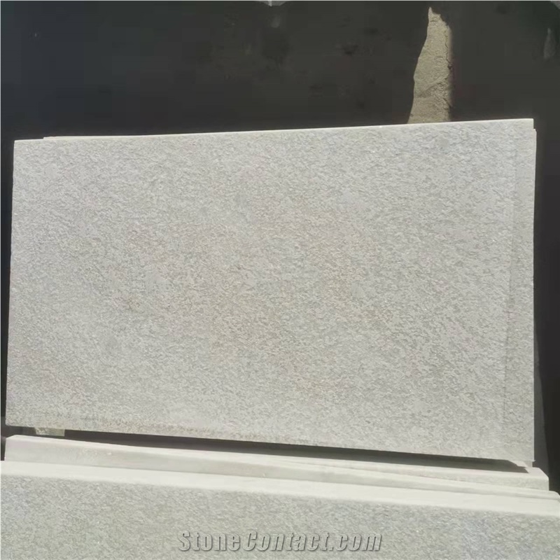 Atlantic Stone Crystal White Quartzite Flamed Pool Paver