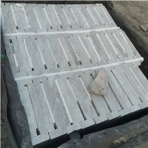 Atlantic Stone Crystal White Quartzite Flamed Pool Paver