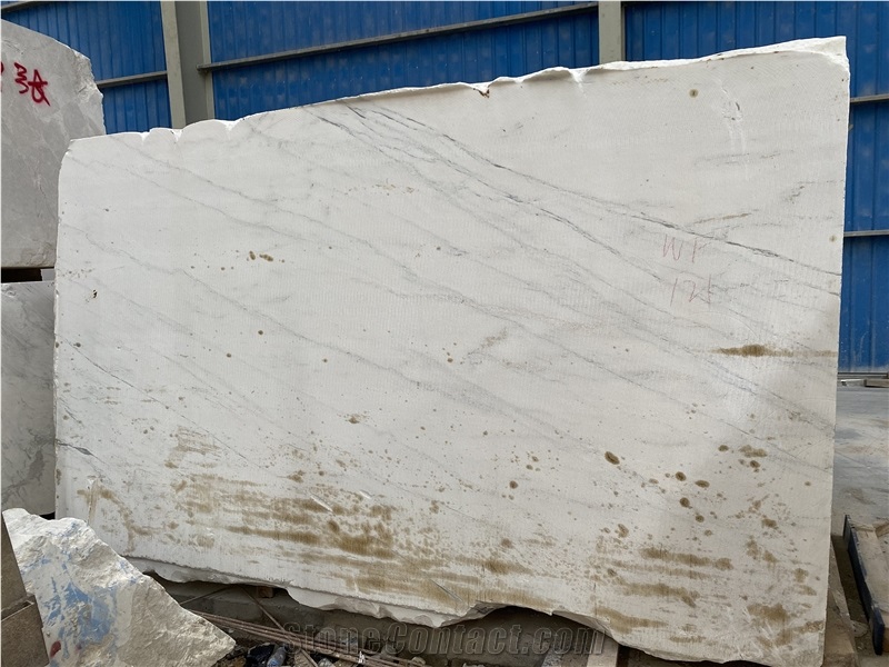 Nature White Marble Blocks Similar To Aristone White Marble