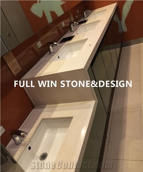 Artificial Marble Hotel, School, Hospital Bathroom Counters