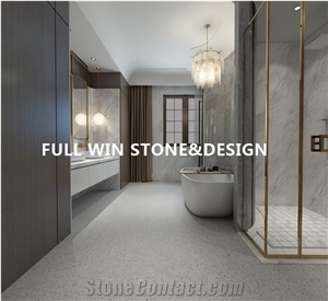 Artificial Stone Small Residential Master Bathroom Design