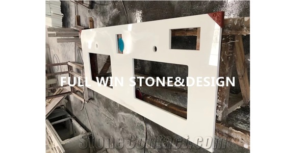 Super Pure White Solid Surface Vanity Top