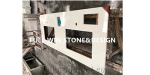 Super Pure White Solid Surface Vanity Top