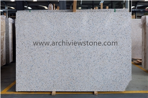 Blue Crystal White Cement Terrazzo Tiles Slabs Blue Crystal White Cement Terrazzo Tiles Slabs