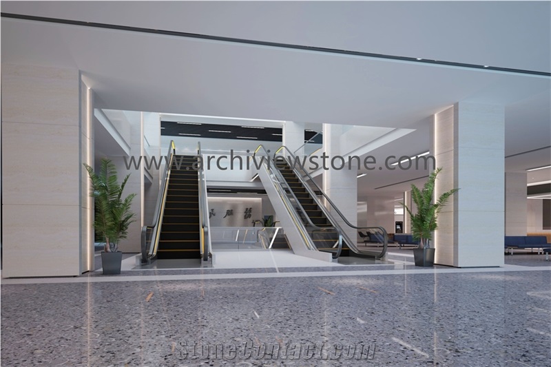 Classic Dark Grey Cement Terrazzo Slabs