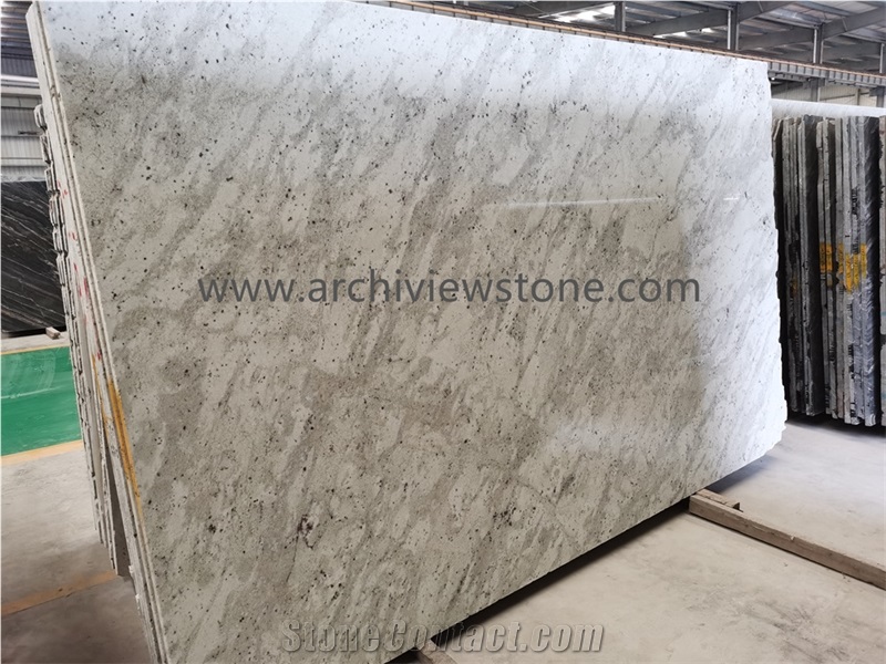 Polished Andromeda White Granite Slabs