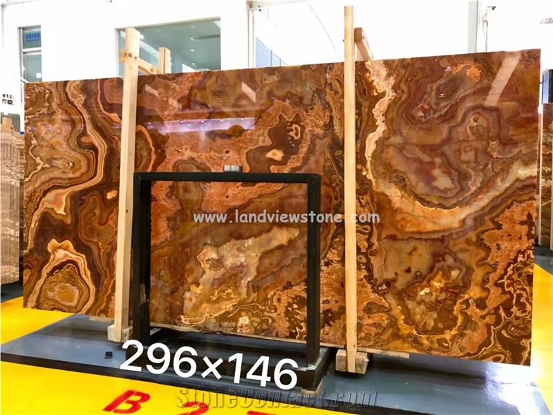Red Onyx Tiger Onyx Slabs