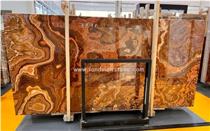 Red Onyx Tiger Onyx Slabs