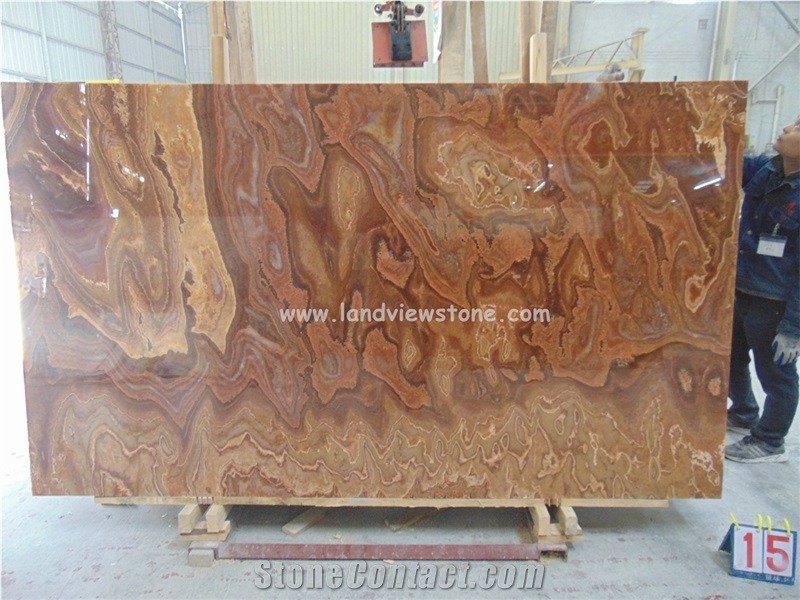 Red Onyx Tiger Onyx Slabs