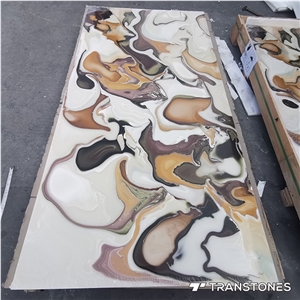 Kitchen Table Tops Artificial Marble Slab For Reception Desk