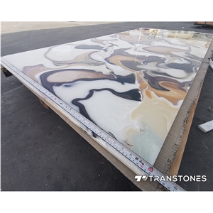 Kitchen Table Tops Artificial Marble Slab For Reception Desk