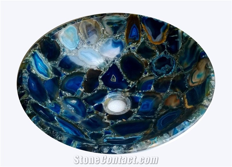AGATE SEMI PRECIOUS STONE SINKS AND BASINS