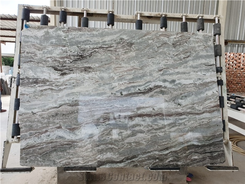Fantasy Brown Fantasy Grey Marble Slabs