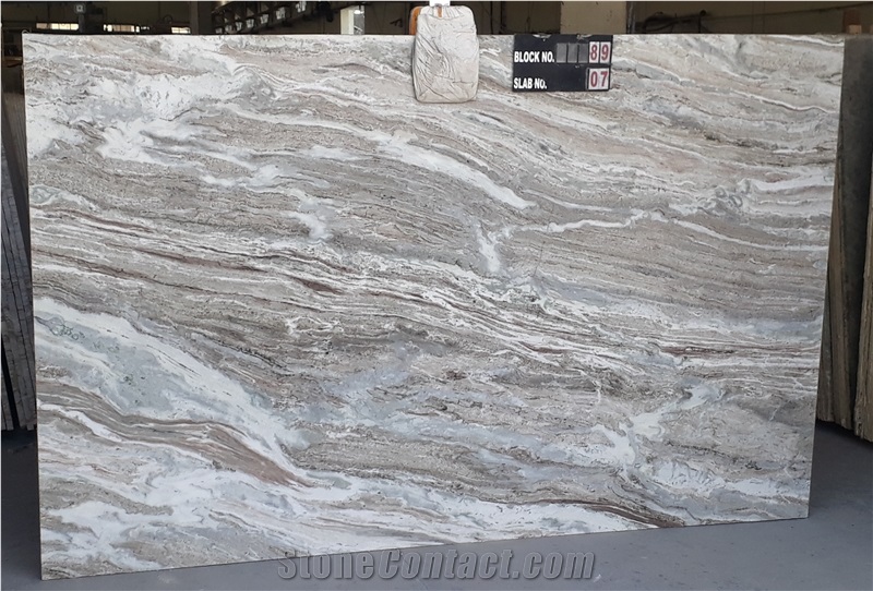 Fantasy Brown Fantasy Grey Marble Slabs
