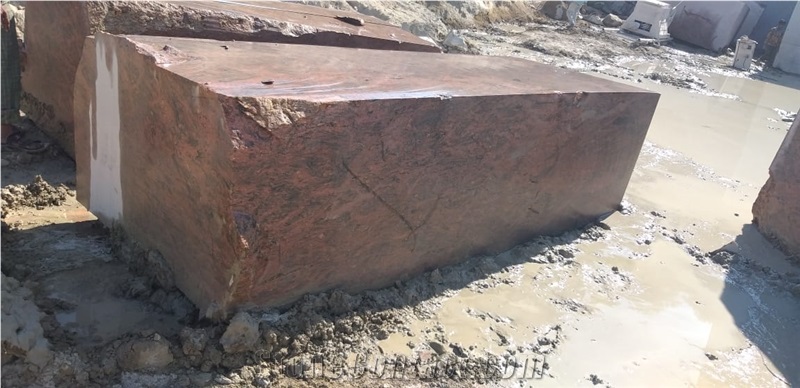 RAJASTHAN RED MULTI Granite Blocks