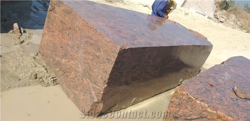 RAJASTHAN RED MULTI Granite Blocks