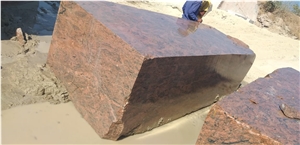RAJASTHAN RED MULTI Granite Blocks