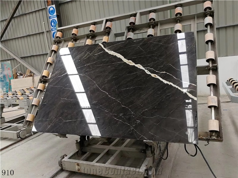 Tunisia Noir Aziza Marble Black Gris Dorato Sahara Lauren