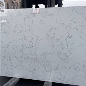 Artificial Marble Statuario Quartz Stone Slabs
