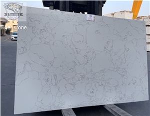 Artificial Marble Statuario Quartz Stone Slabs