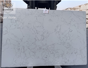 Artificial Marble Statuario Quartz Stone Slabs