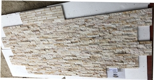 Dragon Yellow Onxy Stacked Stone Wall Panel
