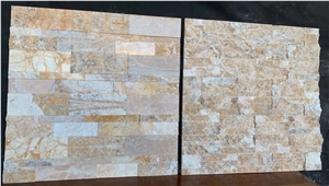 Espacato Empire Beige Wall Cladding Veneer,Feature Wall Panel,Stacked Stone Veneer