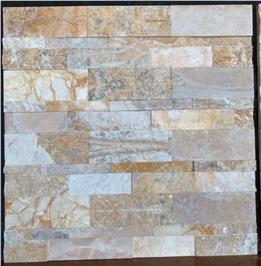 Espacato Empire Beige Wall Cladding Veneer,Feature Wall Panel,Stacked Stone Veneer