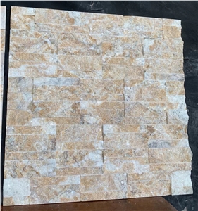 Espacato Empire Beige Wall Cladding Veneer,Feature Wall Panel,Stacked Stone Veneer