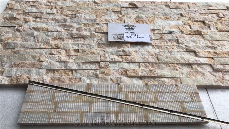 M073 Onxy Beige Stacked Stone